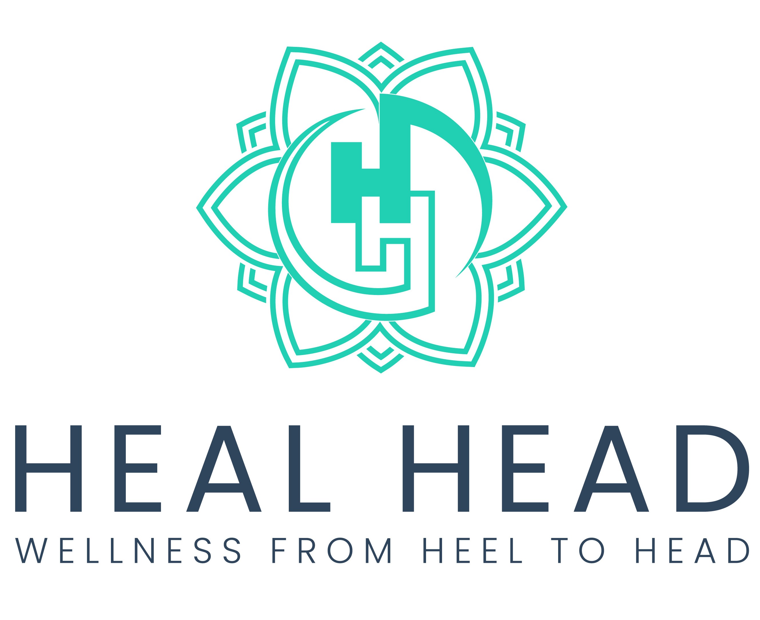 Heal Head wellness from heel to head logo.